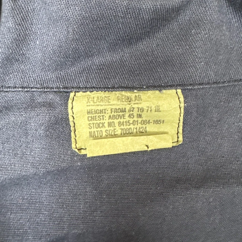 Military Issue Navy BDU Field Jacket Mens XL Regular Utility Coat 8415-01-084